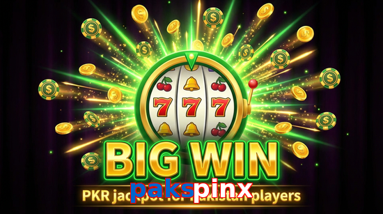 Big win animation on Pakspinx slot game
